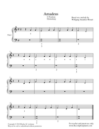 Sheet Music: Amadeus
